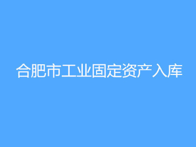 合肥市工業固定資產入庫